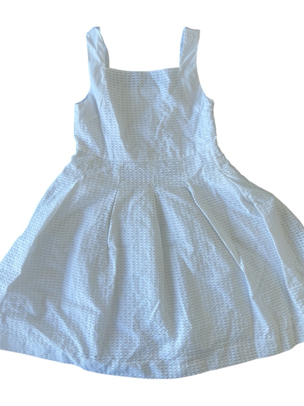 Jacadi White Eyelet Square-Neck Kids Dress
